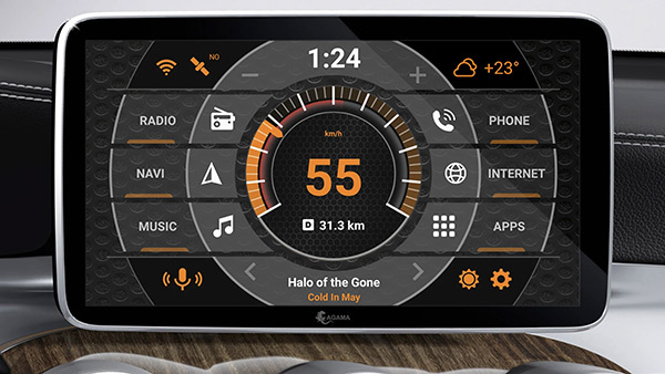 AGAMA Car Launcher app, screenshot 1