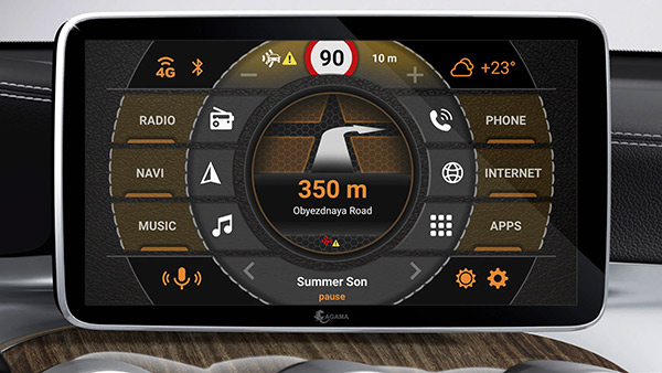 AGAMA Car Launcher app, screenshot 3