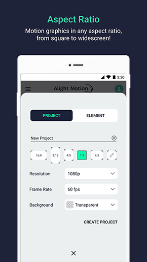 Alight Motion app, screenshot 4