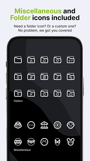 Aline White Icon Pack app, screenshot 4