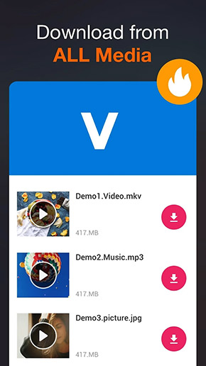 All Video Downloader app, screenshot 1