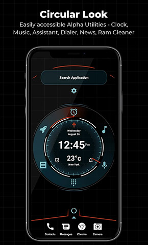 Alpha Hybrid Launcher app, screenshot 1