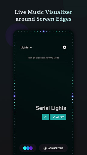 Always On Edge Music Lighting app, screenshot 1
