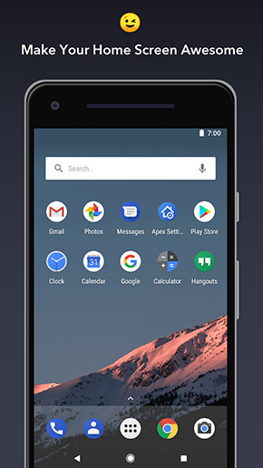 Apex Launcher app, screenshot 2