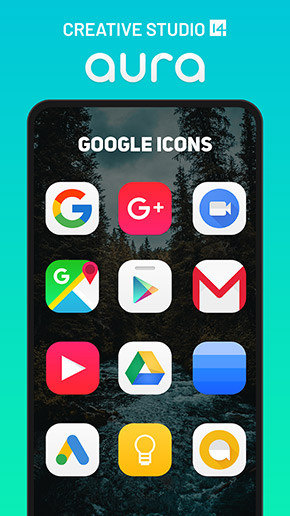 Aura Icon Pack app, screenshot 3