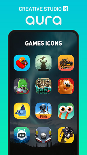 Aura Icon Pack app, screenshot 5