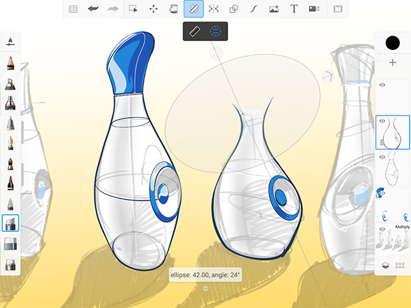 Autodesk SketchBook app, screenshot 2