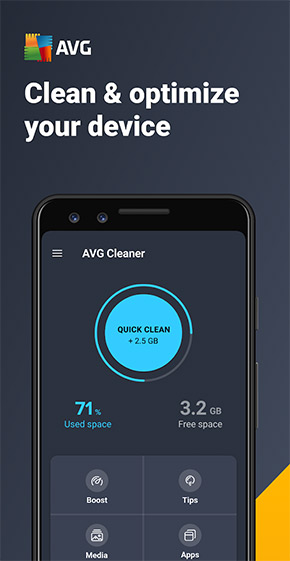 AVG Cleaner app, screenshot 1