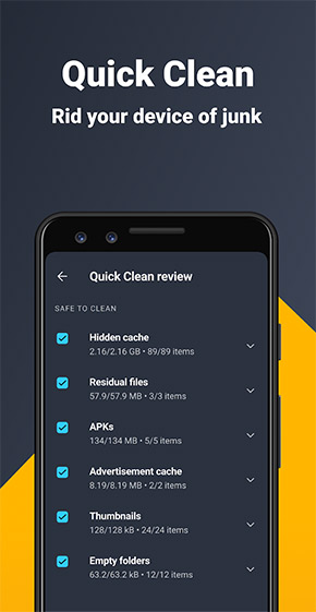 AVG Cleaner app, screenshot 2
