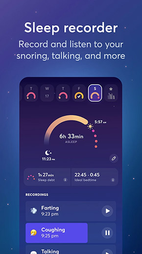 BetterSleep app, screenshot 2