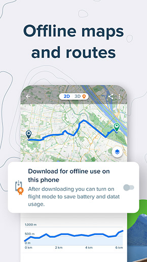 Bikemap app, screenshot 5