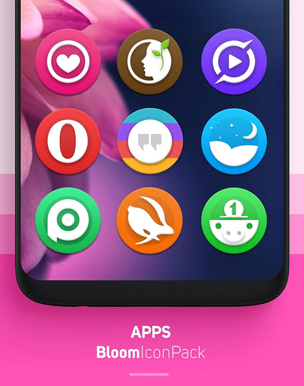 Bloom Icon Pack app, screenshot 4