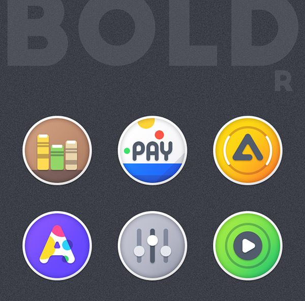 Boldr Icon Pack app, screenshot 2