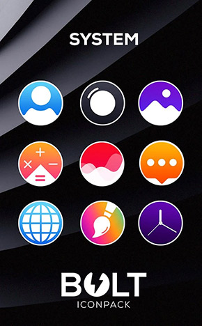 BOLT Icon Pack app, screenshot 1