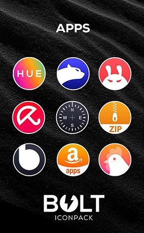 BOLT Icon Pack app, screenshot 2
