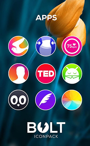 BOLT Icon Pack app, screenshot 4