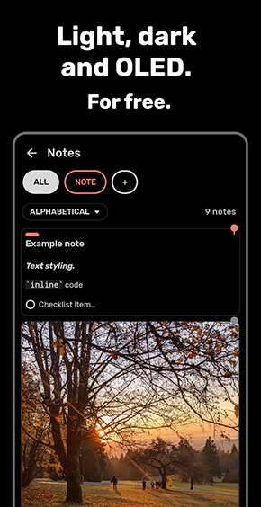 Bundled Notes app, screenshot 5