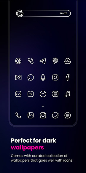 Caelus White Icon Pack app, screenshot 2