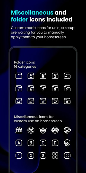 Caelus White Icon Pack app, screenshot 4