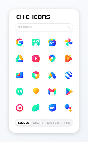CHIC Icon Pack app, screenshot 1