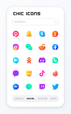 CHIC Icon Pack app, screenshot 2