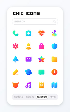 CHIC Icon Pack app, screenshot 3