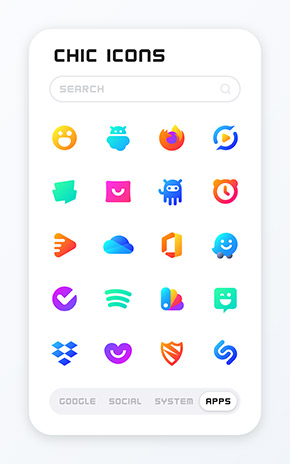 CHIC Icon Pack app, screenshot 4
