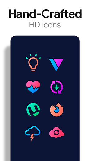 Chroma Icon Pack app, screenshot 2