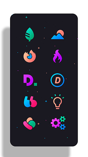 Chroma Icon Pack app, screenshot 6