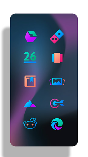 Chroma Icon Pack app, screenshot 7