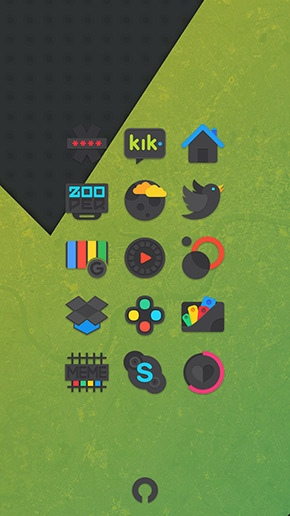 Crispy Dark Icon Pack app, screenshot 2