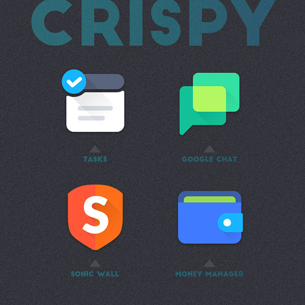 Crispy Icon Pack app, screenshot 1