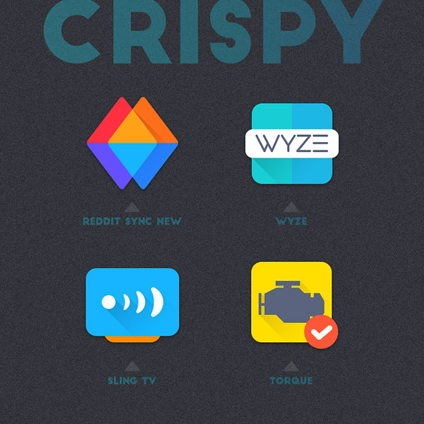 Crispy Icon Pack app, screenshot 2