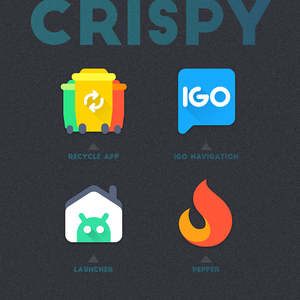 Crispy Icon Pack app, screenshot 3