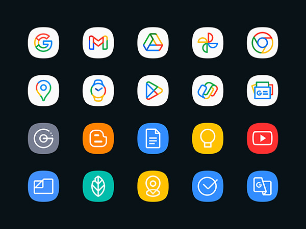 Delux Icon Pack app, screenshot 2