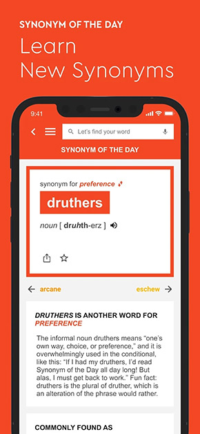 Dictionary.com app, screenshot 6