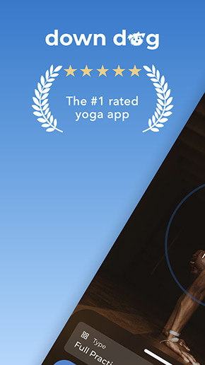 Down Dog Yoga app, screenshot 1
