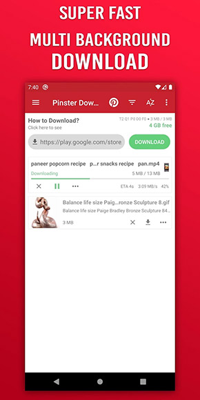 Downloader for Pinterest app, screenshot 4