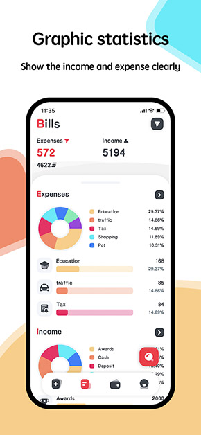 Elephant Money Manager app, screenshot 3