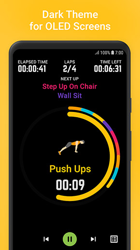Exercise Timer app, screenshot 5