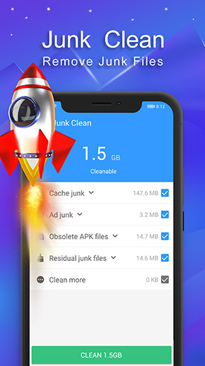 Fancy Cleaner app, screenshot 1