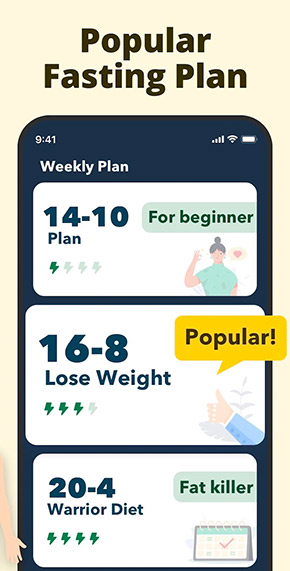 Fasting Tracker app, screenshot 3