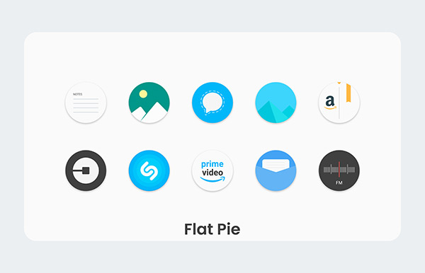 Flat Pie Icon Pack app, screenshot 4