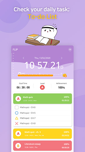 FLIP Focus Timer app, screenshot 2