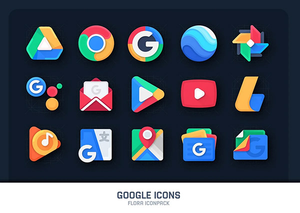 Flora Material Icon Pack app, screenshot 2