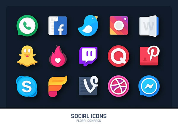 Flora Material Icon Pack app, screenshot 3