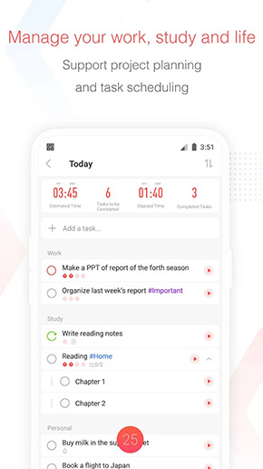 Focus To-Do app, screenshot 3