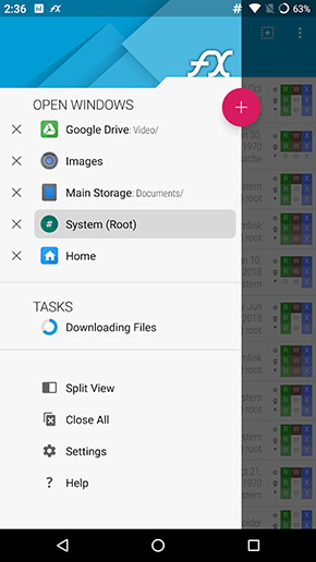 FX File Explorer app, screenshot 1