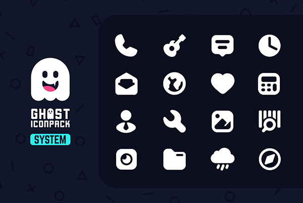 Ghost Icon Pack app, screenshot 1