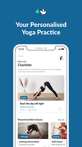 Gotta Yoga app, screenshot 1